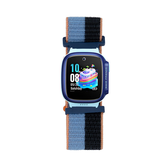 Huawei GT4 41mm Zore KRD-03 18mm Children's Mesh Strap Blue-Black