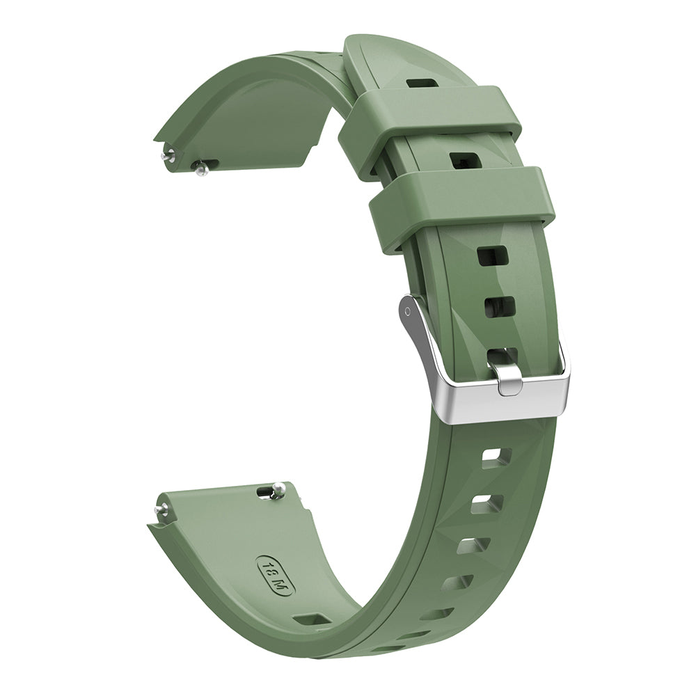 Huawei GT4 41mm Zore KRD-129 18mm Silicone Band Strap Green 