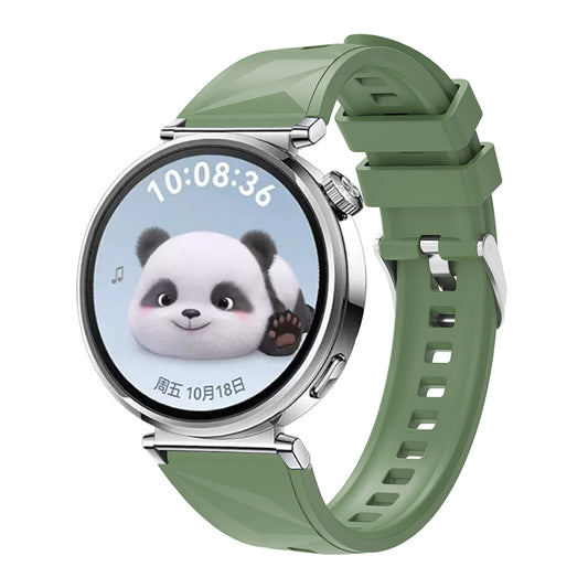 Huawei GT4 41mm Zore KRD-129 18mm Silicone Band Strap Green 