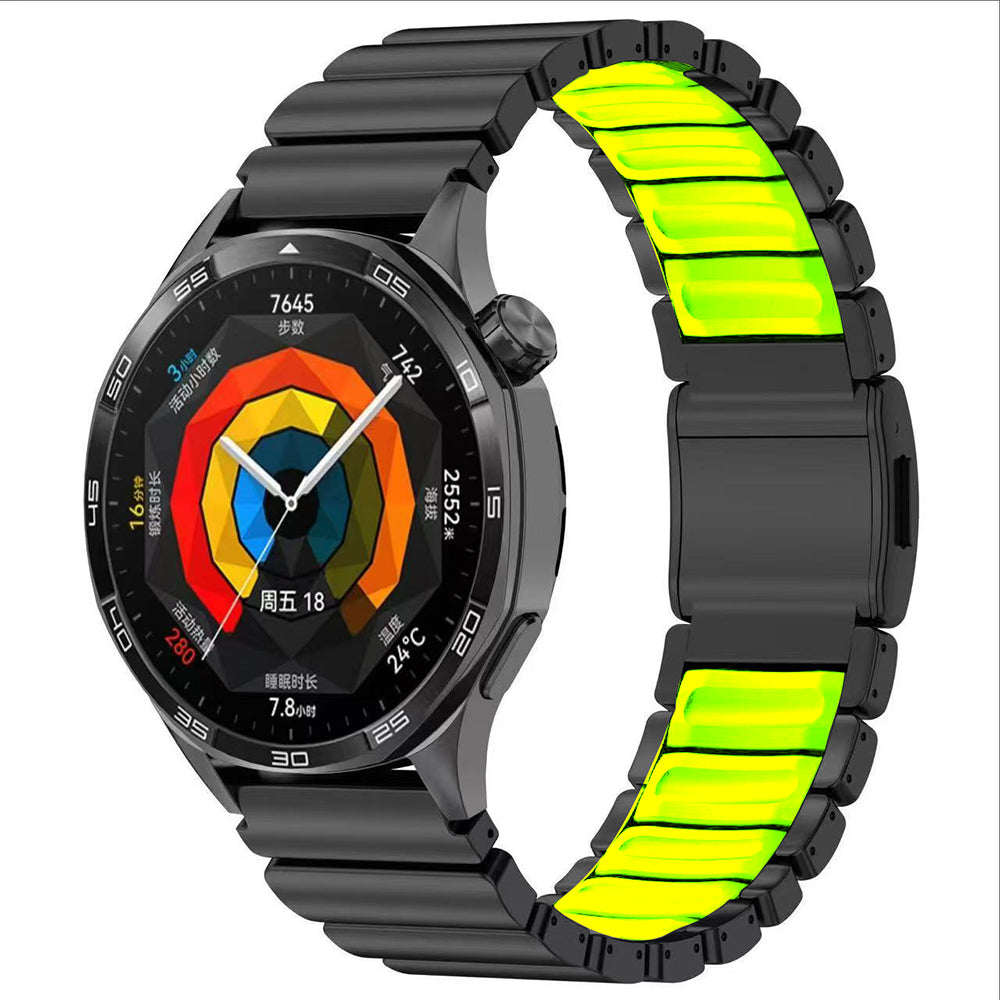 Huawei GT4 46mm Zore KRD-151 22mm Metal Silikon Kordon