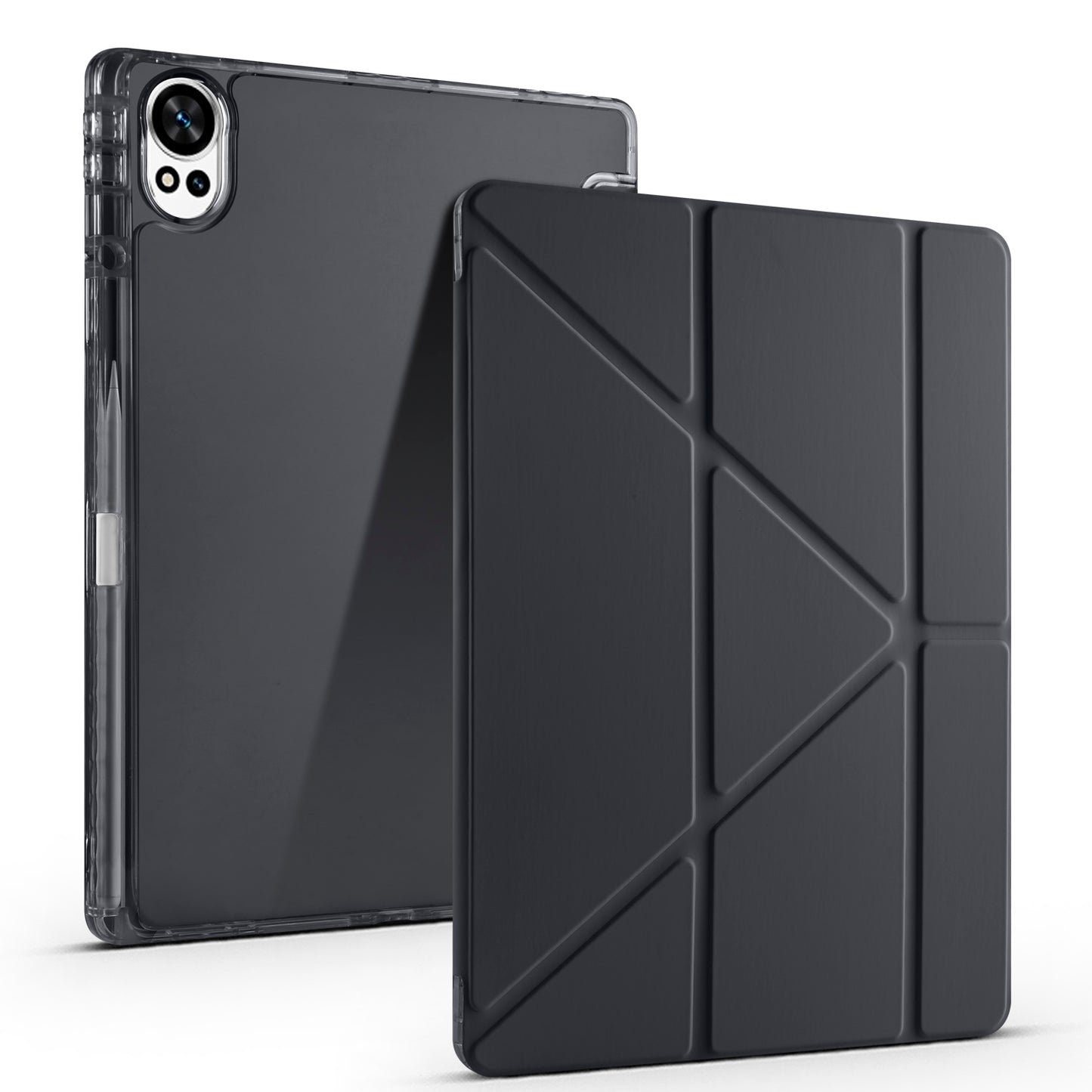 Huawei Matepad 12X Case Zore Tri Folding Stand Case with Pen Compartment Dark Green 