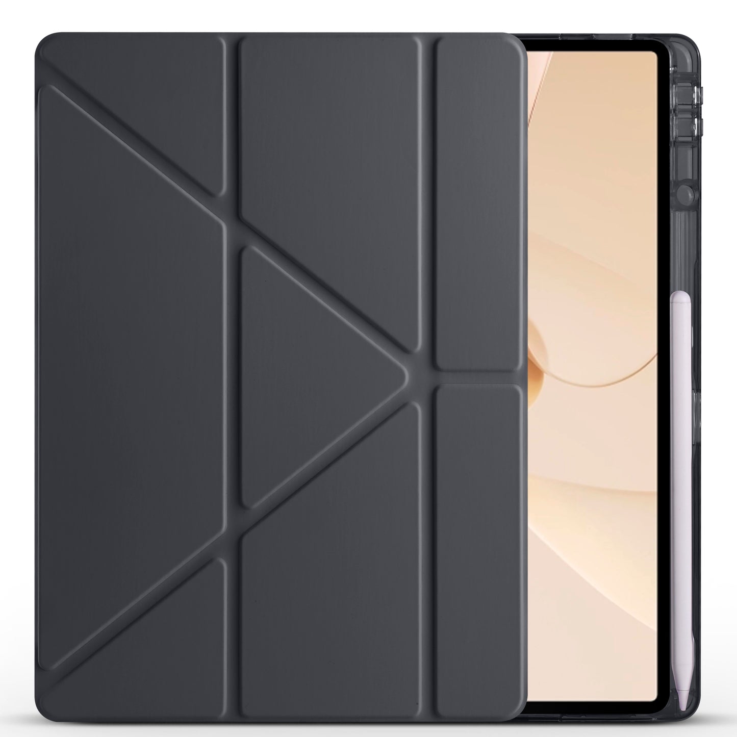 Huawei Matepad 12X Case Zore Tri Folding Stand Case with Pen Compartment Navy Blue