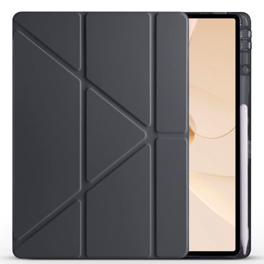 Huawei Matepad 12X Case Zore Tri Folding Stand Case with Pen Compartment Navy Blue