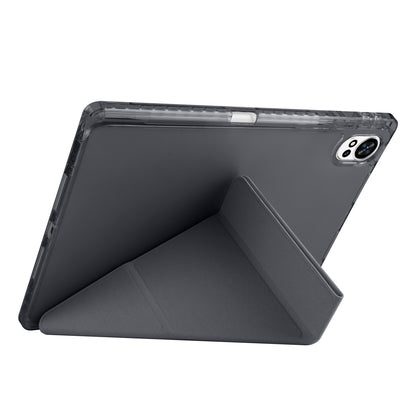 Huawei Matepad 12X Kılıf Zore Tri Folding Kalem Bölmeli Standlı Kılıf Lacivert