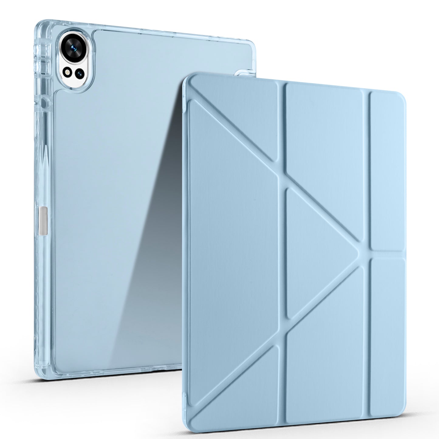 Huawei Matepad 12X Case Zore Tri Folding Stand Case with Pen Compartment Navy Blue