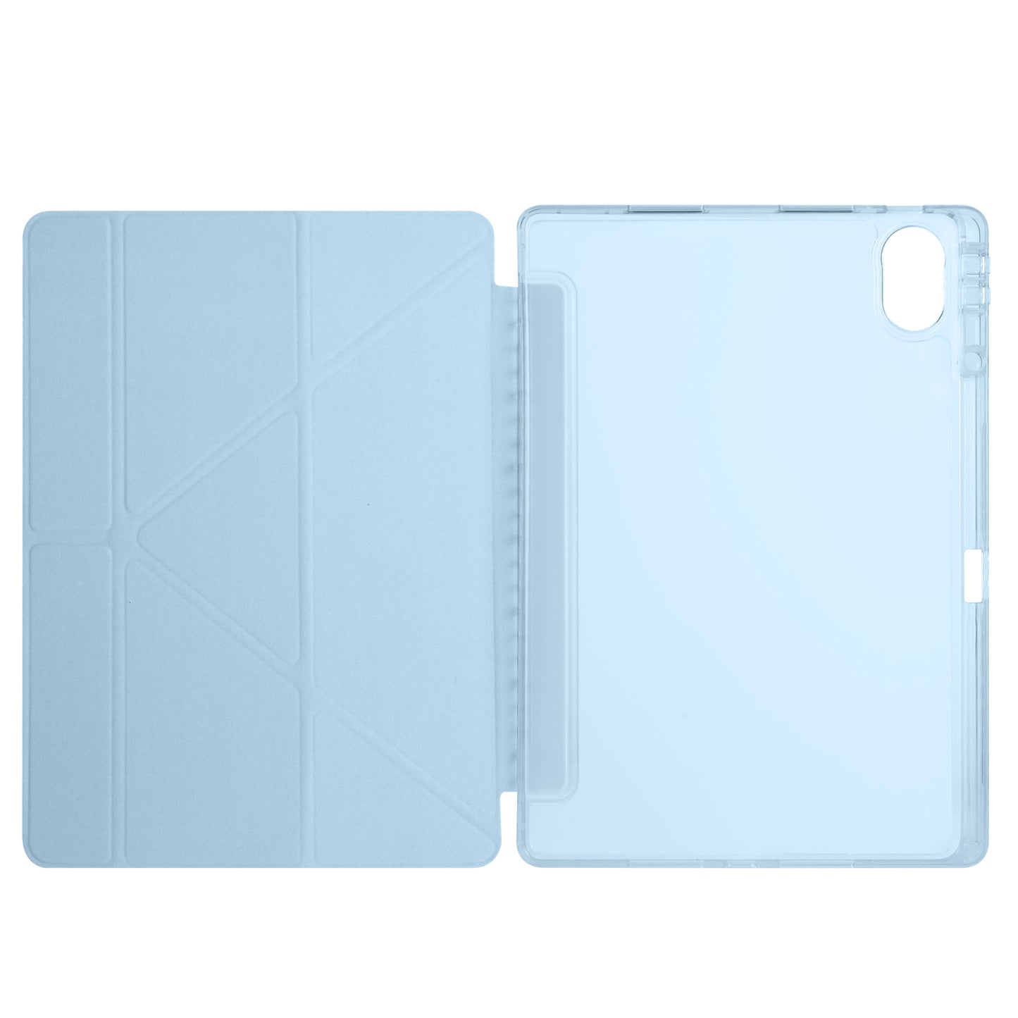 Huawei Matepad 12X Case Zore Tri Folding Stand Case with Pen Compartment Blue