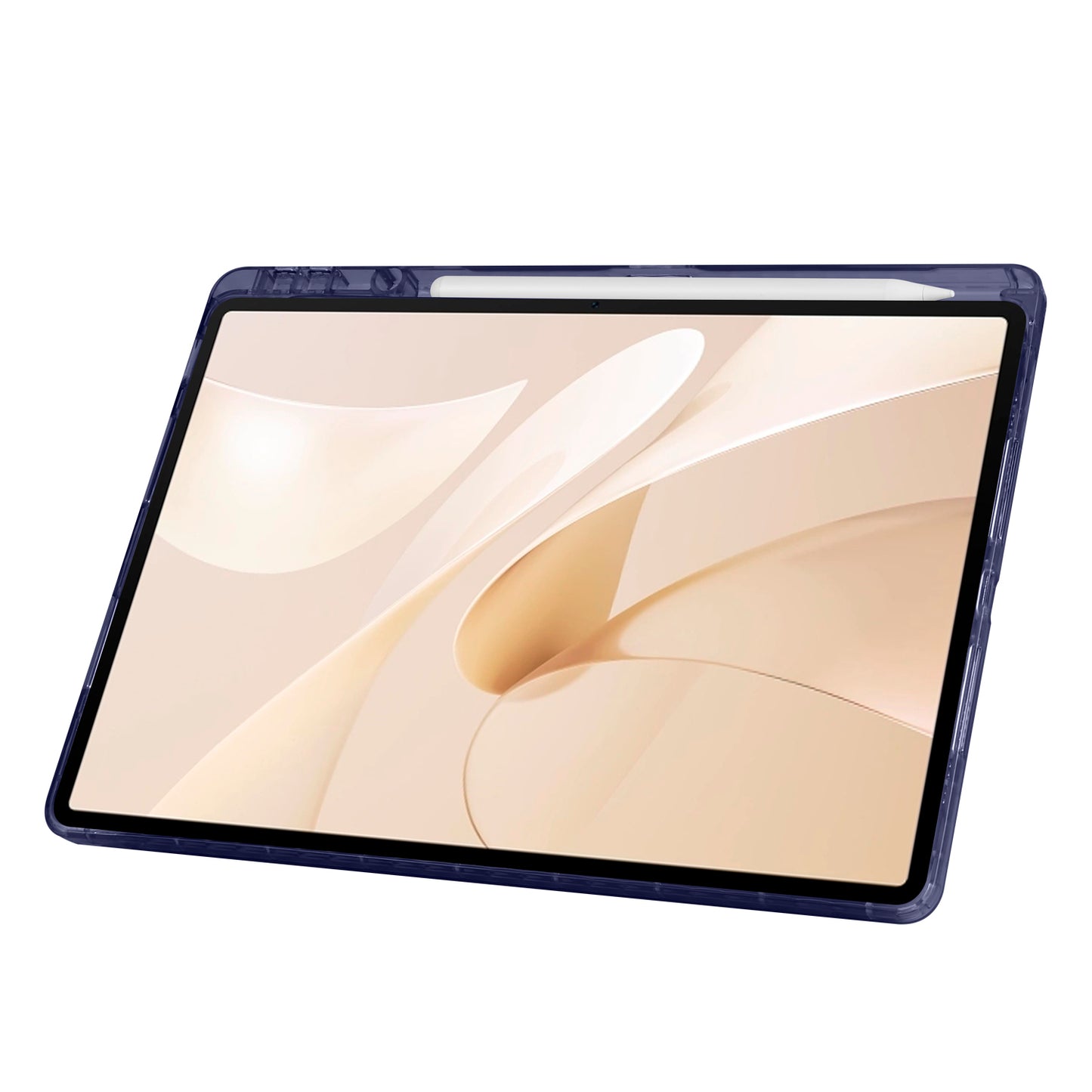 Huawei Matepad 12X Case Zore Tri Folding Stand Case with Pen Compartment Navy Blue