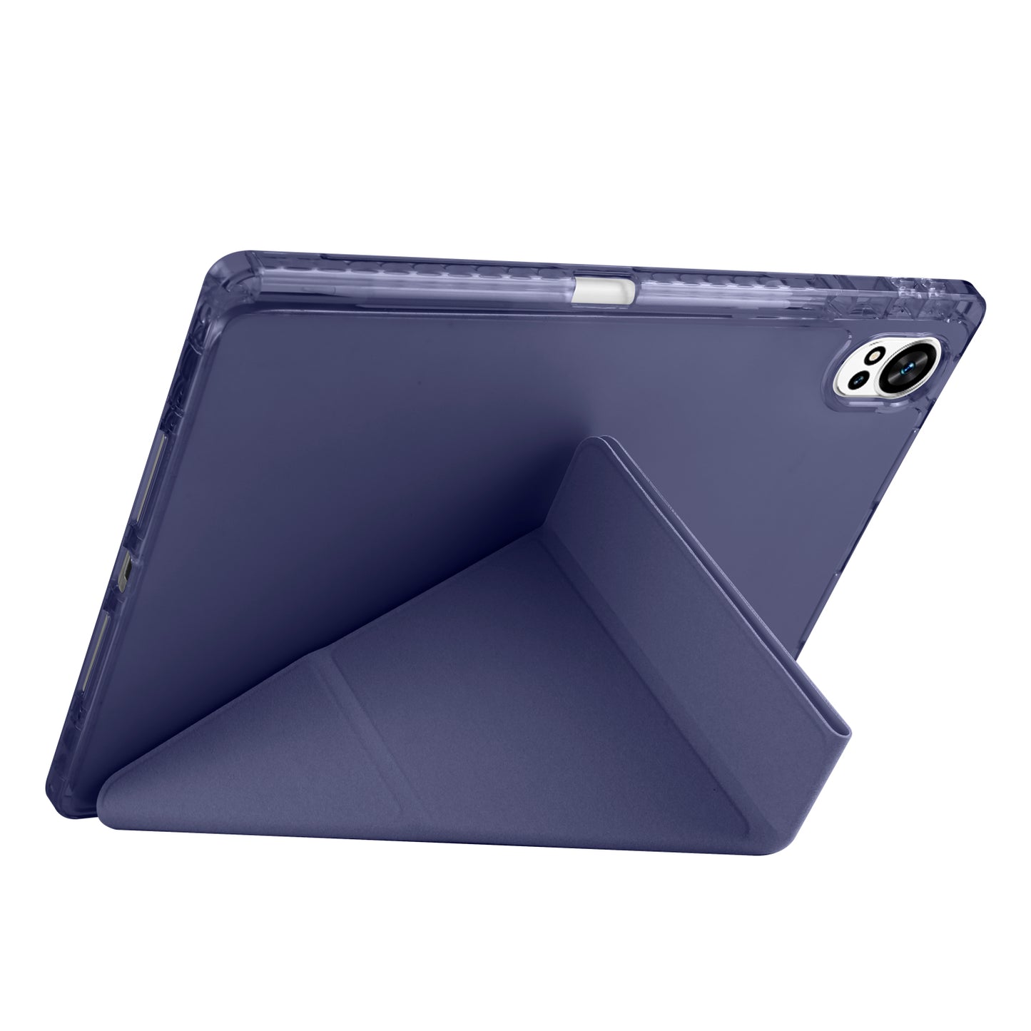 Huawei Matepad 12X Case Zore Tri Folding Stand Case with Pen Compartment Navy Blue
