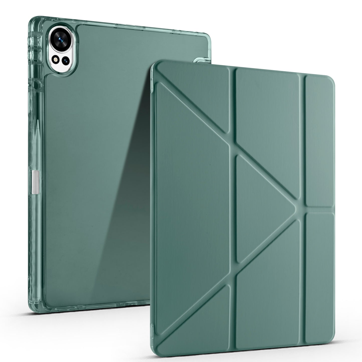 Huawei Matepad 12X Case Zore Tri Folding Stand Case with Pen Compartment Blue