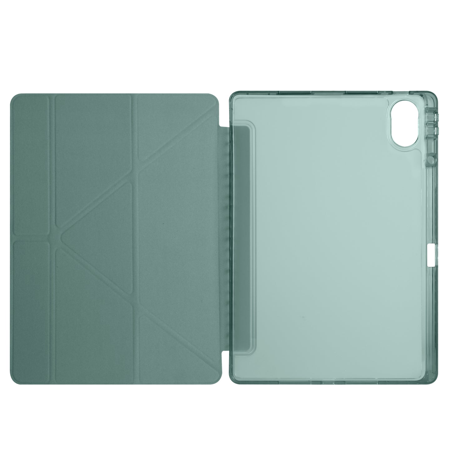 Huawei Matepad 12X Case Zore Tri Folding Stand Case with Pen Compartment Dark Green 