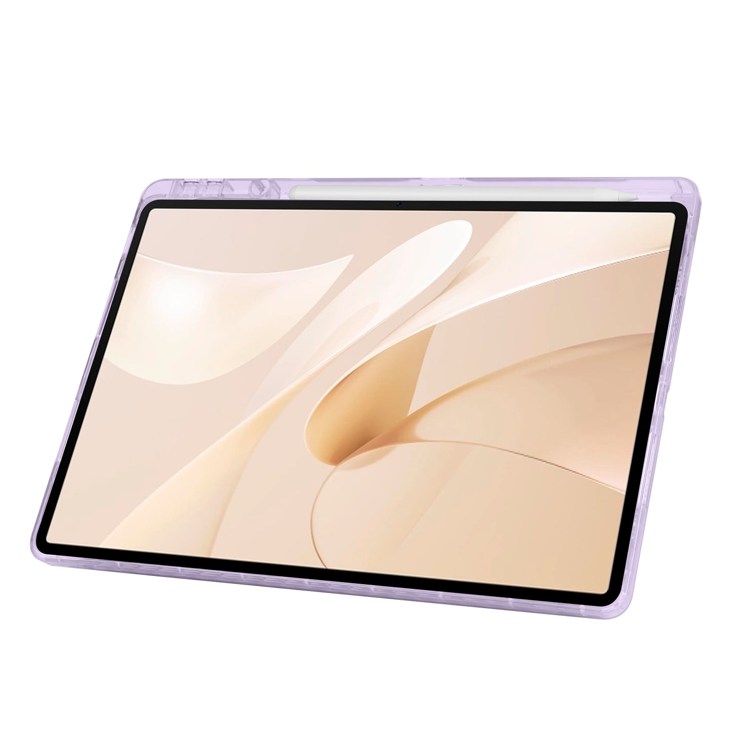 Huawei Matepad 12X Case Zore Tri Folding Stand Case with Pen Compartment Lilac