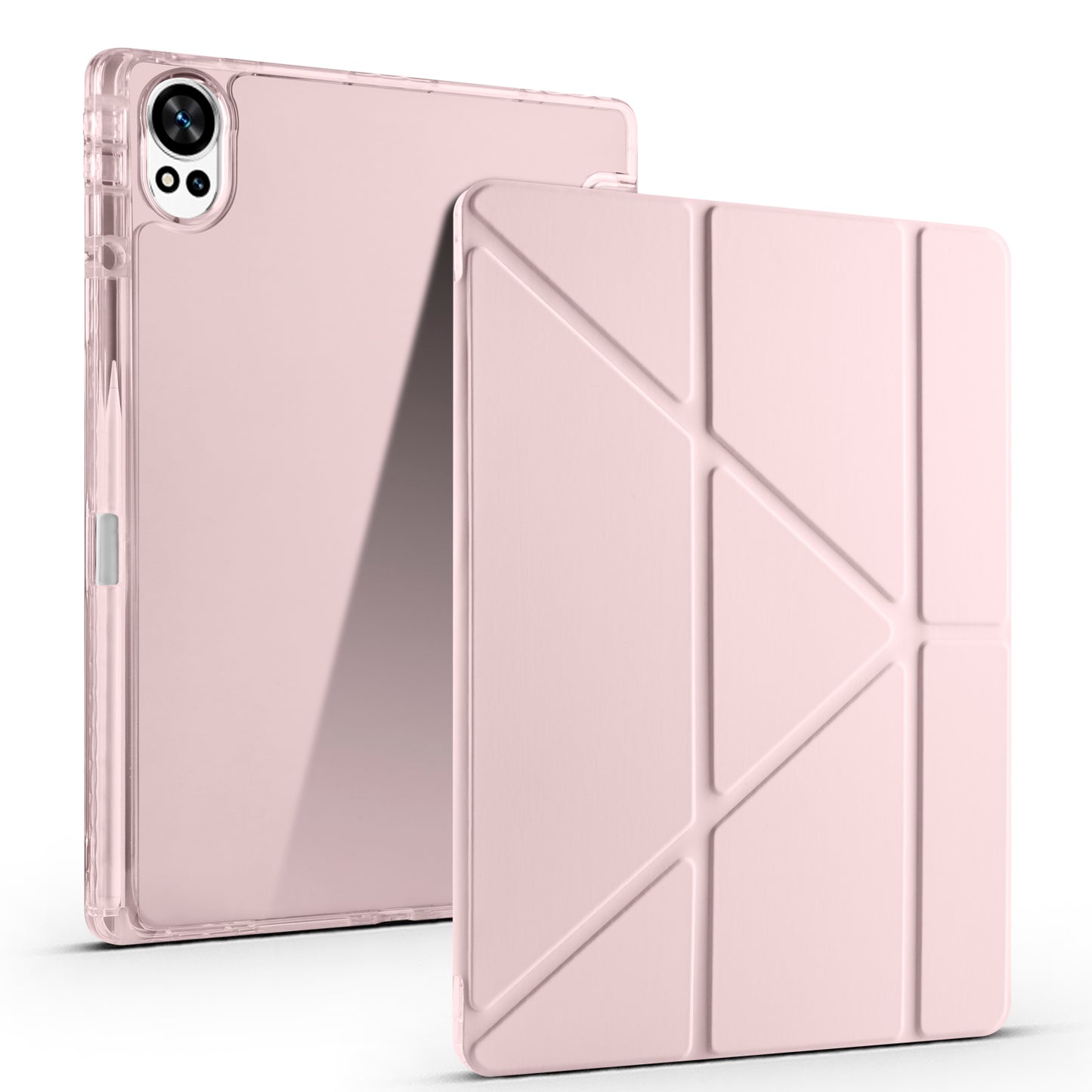 Huawei Matepad 12X Case Zore Tri Folding Stand Case with Pen Compartment Lilac