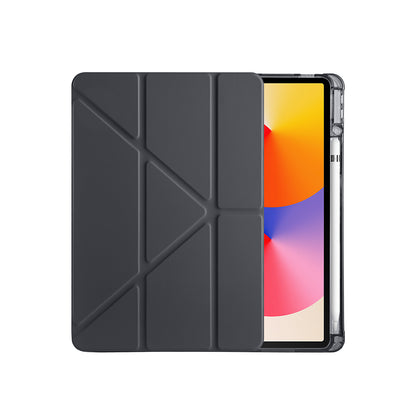 Huawei Matepad SE 11 Kılıf Zore Tri Folding Kalem Bölmeli Standlı Kılıf Siyah