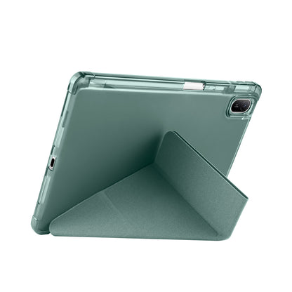 Huawei Matepad SE 11 Kılıf Zore Tri Folding Kalem Bölmeli Standlı Kılıf Gri