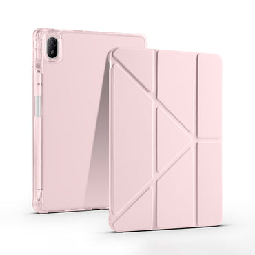 Huawei Matepad SE 11 Kılıf Zore Tri Folding Kalem Bölmeli Standlı Kılıf Siyah