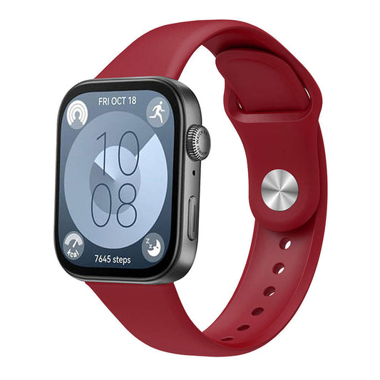 Huawei Watch Fit 3 KRD-11 22mm Silicone Strap Dark Red