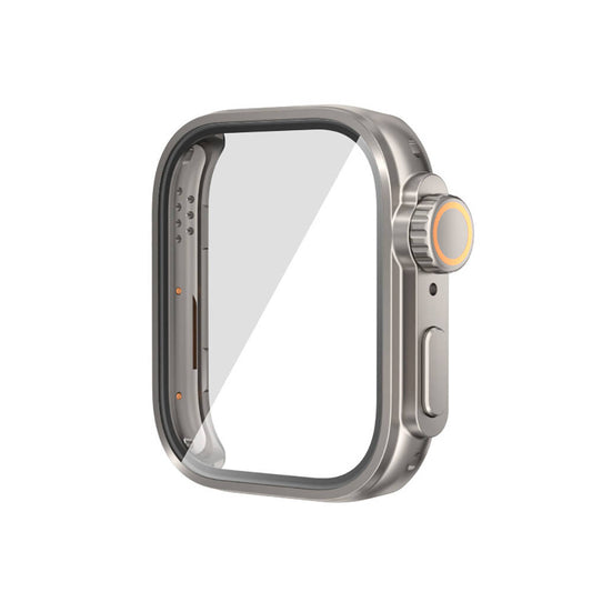 Huawei Watch Fit 3 to Apple Watch Ultra 49mm Case Converter and Screen Protector Zore Watch Gard 33 Silver