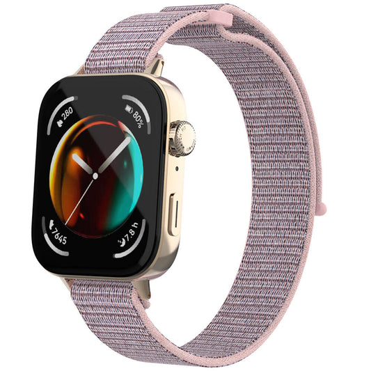 Huawei Watch Fit 3 Zore KRD-03 Straw Strap Pink Sand