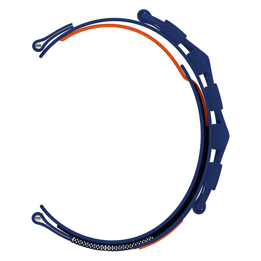 Huawei Watch GT 3 46mm Zore KRD-112 22mm Orbital Braided Rope Design Nylon Fabric Mesh Strap Gray 