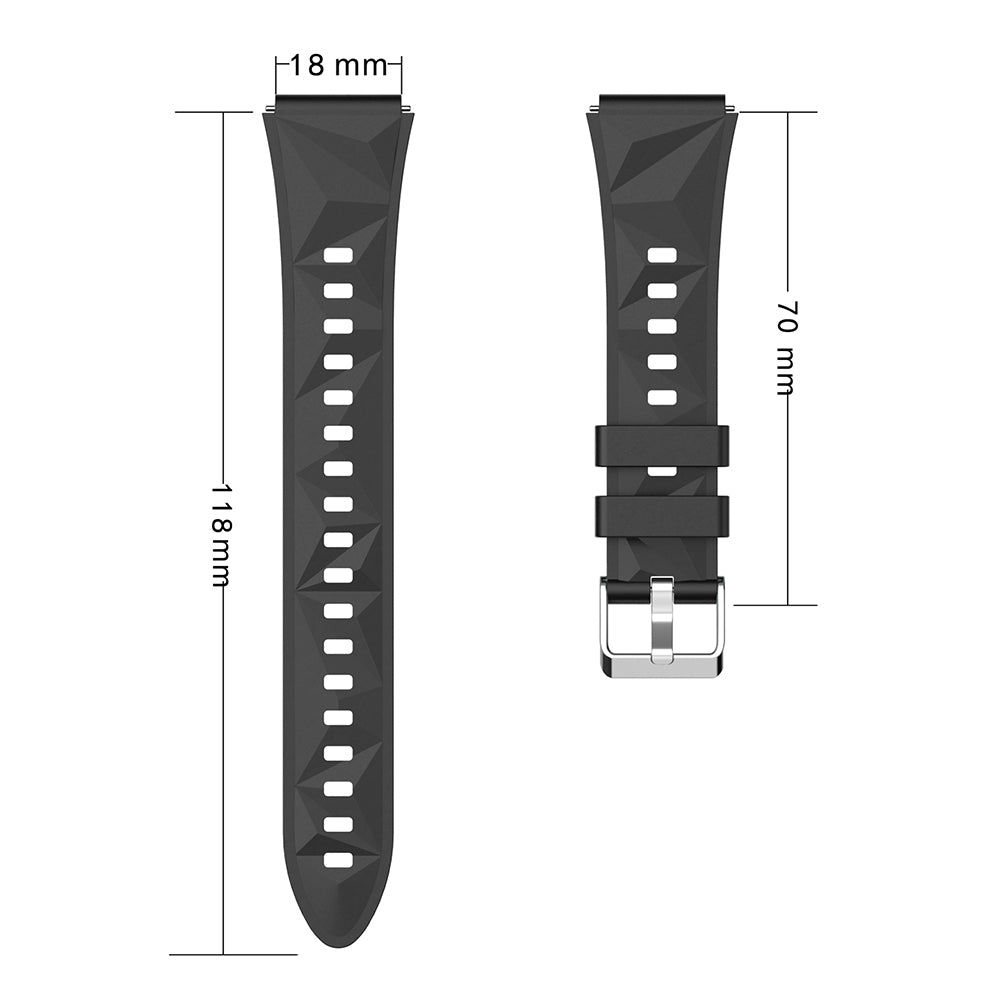 Huawei Watch GT5 41mm Zore KRD-129 Silicone Band Strap Green