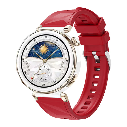 Huawei Watch GT5 Pro 42mm Zore KRD-129 Silicone Band Strap Red 