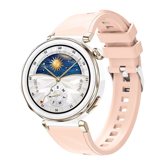 Huawei Watch GT5 Pro 42mm Zore KRD-129 Silicone Band Strap Pink 