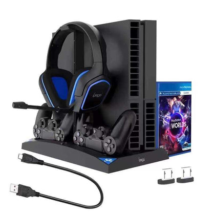 iPega PG-P4009 Playstation 4 Şarj İstasyonu ve Kulaklık Standı Siyah