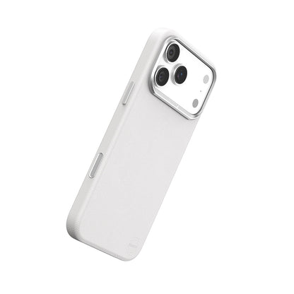 iPhone 17 Pro Kılıf M-Safe Şarj Özellikli Polimerik Deri Raptic Urban Nano Kapak Beyaz