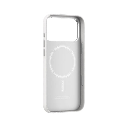 iPhone 17 Pro Kılıf M-Safe Şarj Özellikli Polimerik Deri Raptic Urban Nano Kapak Beyaz