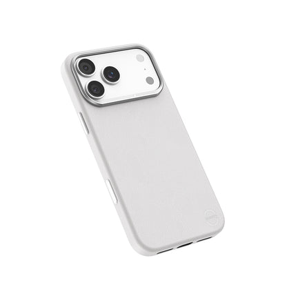 iPhone 17 Pro Max Kılıf M-Safe Şarj Özellikli Polimerik Deri Raptic Urban Nano Kapak Beyaz