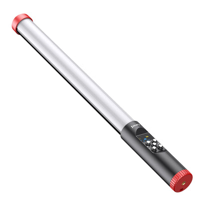Jmary FM-128RGB OLED Ekran Göstergeli RGB Led Işıklı Su Geçirmez Aydınlatma Çubuğu Siyah