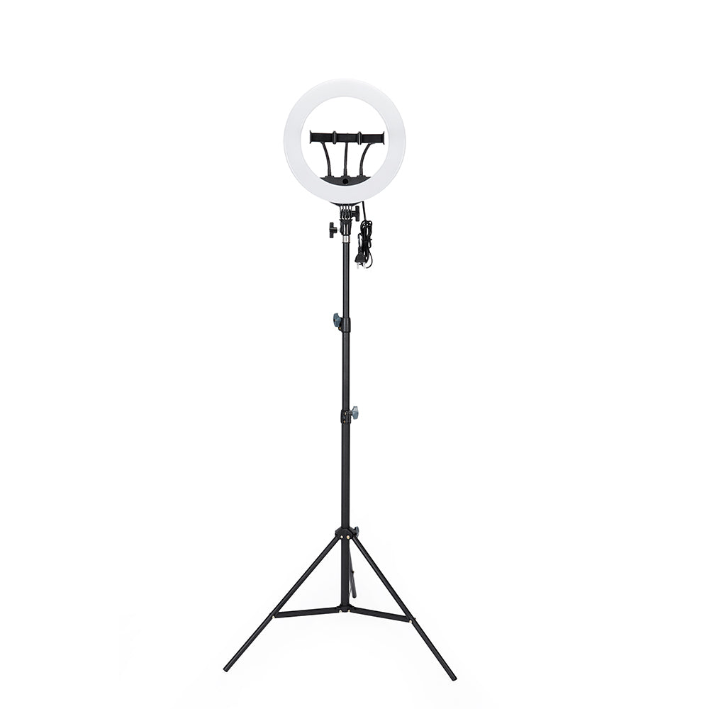 Jmary FM-14R Kumandalı 34cm Işıklı Telefon Tutucu Ring Light Siyah