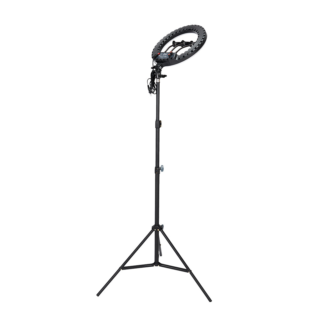 Jmary FM-14R Kumandalı 34cm Işıklı Telefon Tutucu Ring Light Siyah
