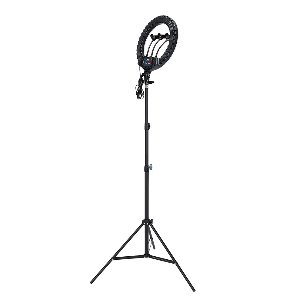 Jmary FM-14R Kumandalı 34cm Işıklı Telefon Tutucu Ring Light Siyah