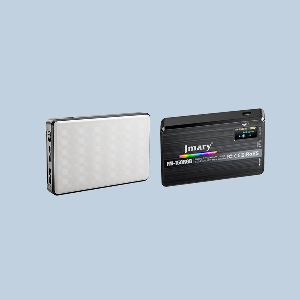 Jmary FM-150RGB RGB Led Telefon-Kamera Üstü Aydınlatma Işığı Siyah