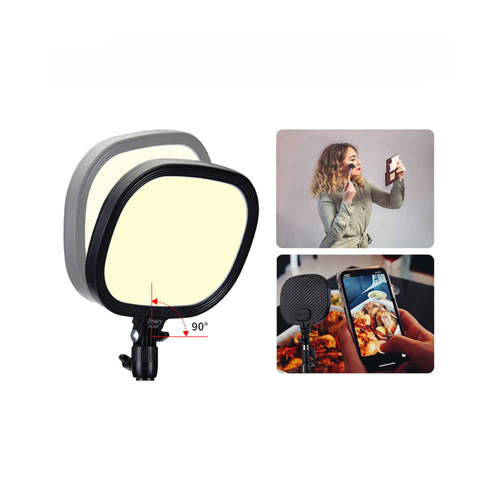 Jmary FM-58R Değiştirilebilir Ayaklı 9 inç LED Panel Aydınlatma Işığı Siyah