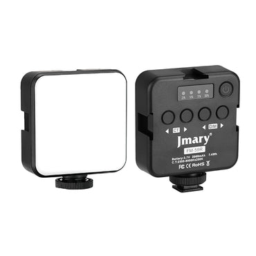 Jmary FM-59R Telefon-Kamera Üstü Pilli Aydınlatma Işığı Siyah