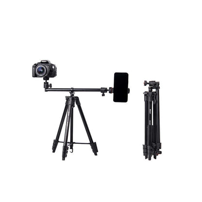 Jmary KP2207 Tripod 4 Farklı Yükseklik Ayarı 133 cm 360 Derece Dönebilen Başlık Siyah