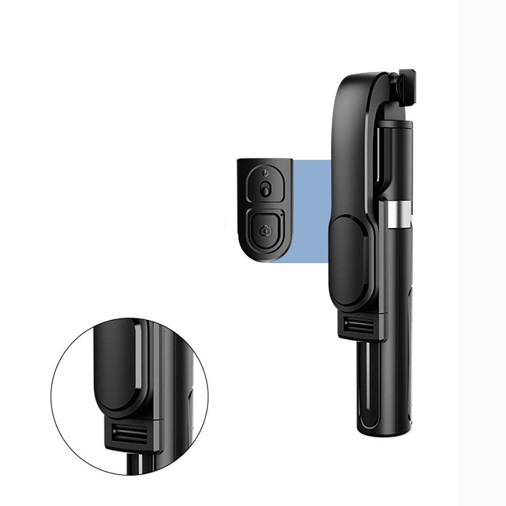 Jmary KT-219 360 Derece Dönebilen Kablosuz Kumandalı Tripod ve Selfie Çubuğu Siyah