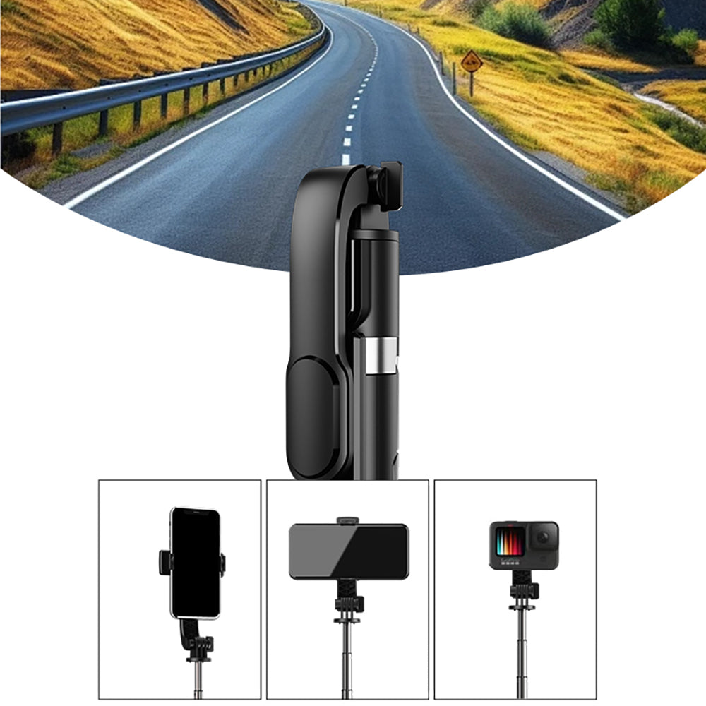 Jmary KT-219 360 Derece Dönebilen Kablosuz Kumandalı Tripod ve Selfie Çubuğu Siyah