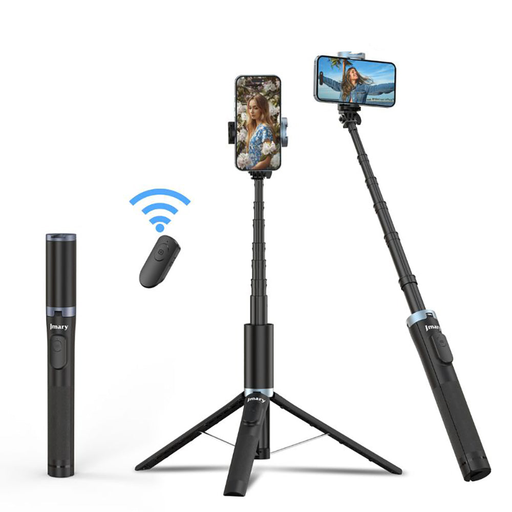 Jmary KT-259 360 Derece Dönebilen Kablosuz Kumandalı Tripod ve Selfie Çubuğu Siyah