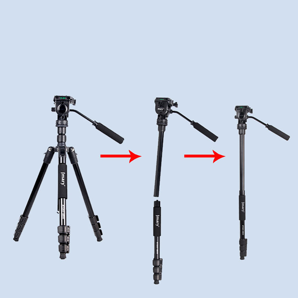Jmary KT285+NB50 Ayarlanabilir Başlıklı Tripod Siyah