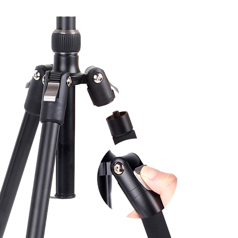 Jmary KT3255NB30 3 Kademeli 164.5cm Fonksiyonel Ayrılabilir Monopod Tasarım Başlıklı Tripod Siyah