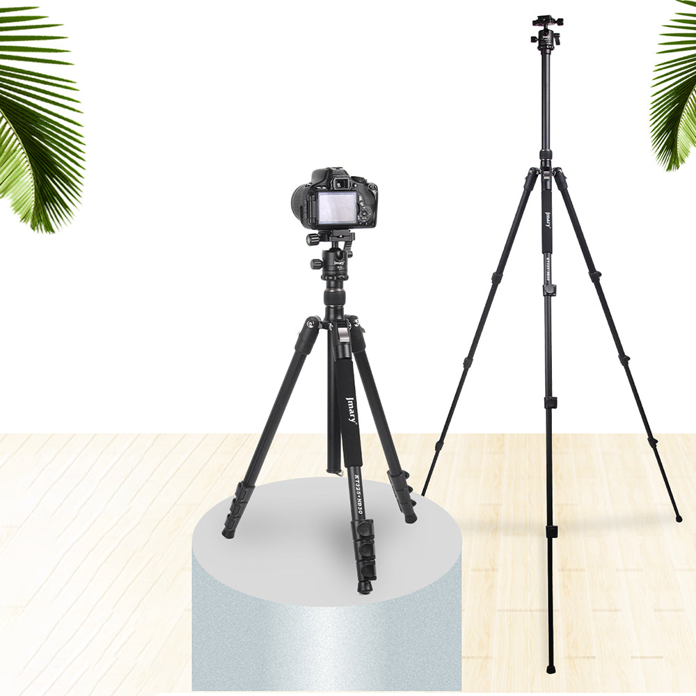Jmary KT3255NB30 3 Kademeli 164.5cm Fonksiyonel Ayrılabilir Monopod Tasarım Başlıklı Tripod Siyah