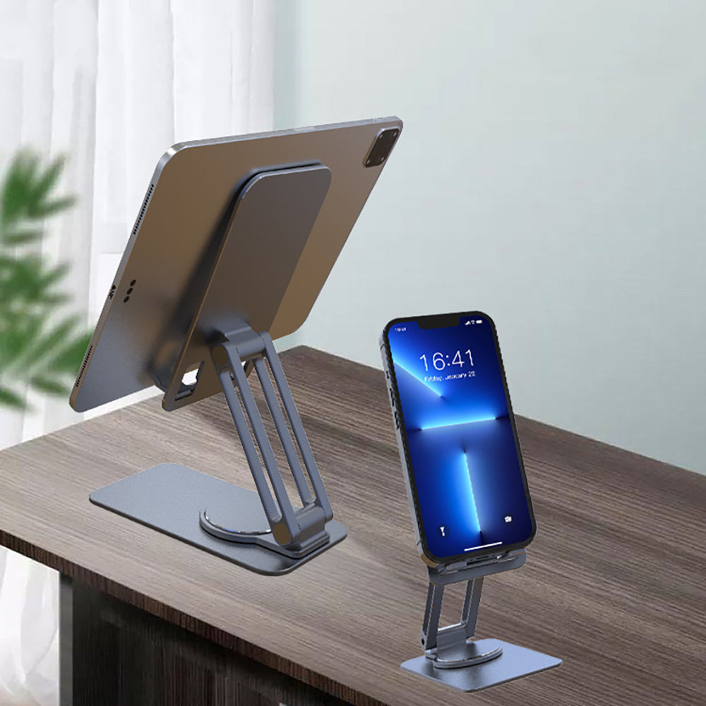 Jmary MK-60 Ayarlanabilir Katlanabilir 360 Derece Dönebilen Telefon ve Tablet Standı Gri