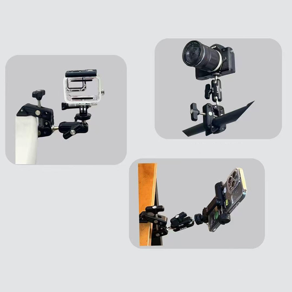 Jmary MS-90 Telefon & Fotoğraf & Aksiyon Kamerası Sabitleme Aparatı Siyah
