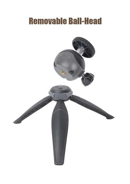 Jmary MT-20 Tripod 360 Derece Oynar Başlıklı Çok Yönlü Kısa Telefon Sabitleyici 16 cm Gri