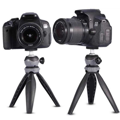 Jmary MT-20 Tripod 360 Derece Oynar Başlıklı Çok Yönlü Kısa Telefon Sabitleyici 16 cm Siyah