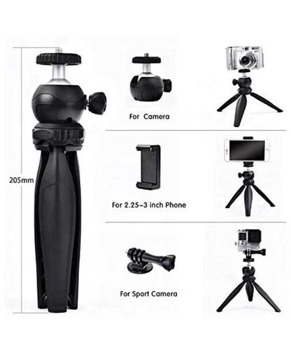 Jmary MT-20 Tripod 360 Derece Oynar Başlıklı Çok Yönlü Kısa Telefon Sabitleyici 16 cm Mavi