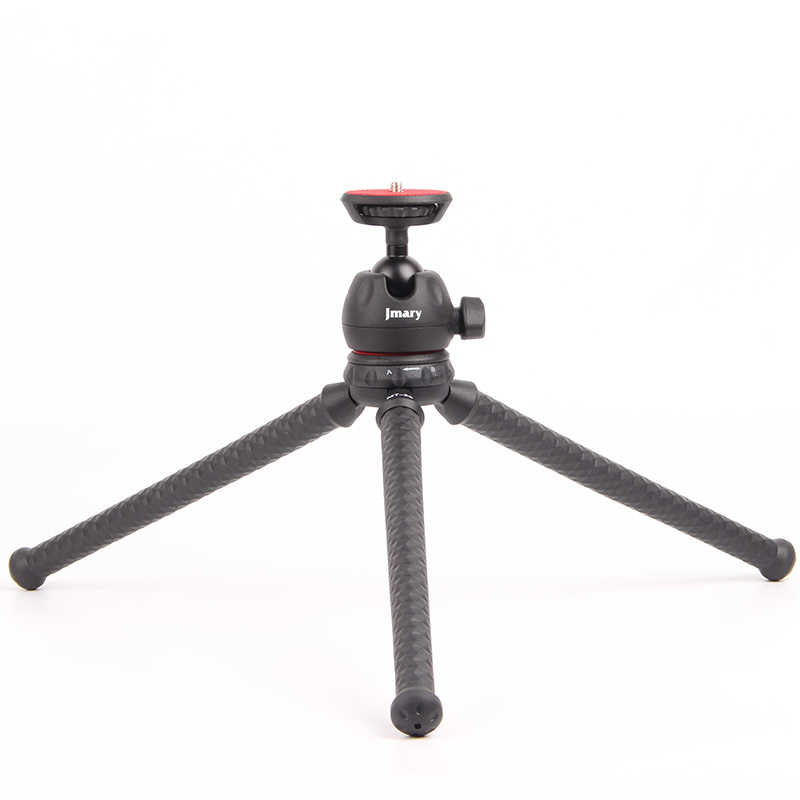 Jmary MT-25 Tripod Flexible Ahtapot Ayak Tasarımlı Tripod Telefon Sabitleyici 30 cm Siyah
